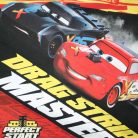 Lange dunne katoenen kinderpyjama - Cars - Drag strip masters print - Jersey - grijs - 122