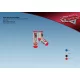 Disney Cars antislip pluche enkelsokken voor kinderen - grijs-rood - 31-34