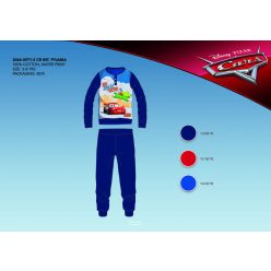   Winterse katoenen interlock kinderpyjama - Disney Cars - donkerblauw - 116