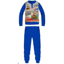   Disney Cars dikke winterse kinderpyjama - katoenen flanellen pyjama - middenblauw - 98