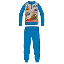   Disney Cars dikke winterse kinderpyjama - katoenen flanellen pyjama - lichtblauw - 98