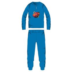  Disney Cars katoenen flanellen pyjama - dikke winterse kinderpyjama - lichtblauw - 104