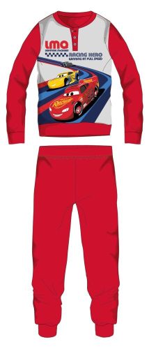 Disney Cars winterse katoenen kinderpyjama - interlock pyjama - Racing hero opdruk - rood - 110