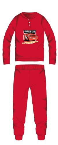 Disney Cars winterse katoenen kinderpyjama - interlock pyjama - rood - 110