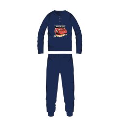   Disney Cars winterse katoenen kinderpyjama - interlock pyjama - donkerblauw - 116