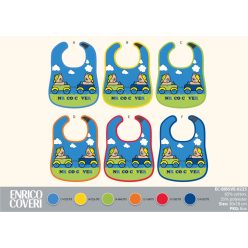   Enrico Coveri baby slabbetjes 6 stuks/pak - katoenen slabbetje 30 x 18 cm - blauw