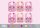 Enrico Coveri baby slabbetjes 6 stuks/pak - katoenen slabbetje 30 x 18 cm - roze