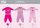Enrico Coveri long slim baby pajamas - 100% cotton pajamas - pink - 86
