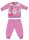 Flamingo winter katoenen baby pyjama - interlock pyjama - roze - 80