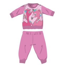   Flamingo winter katoenen baby pyjama - interlock pyjama - roze - 98
