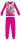 Flamingo fleece pyjama - dikke winterse kinderpyjama - roze - 110
