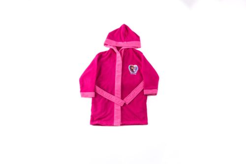 Kinderbadjas - Microfiber met capuchon - Frozen - 110-116 - roze