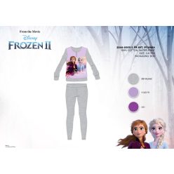   Winterse katoenen interlock kinderpyjama - Disney Frozen - grijs - 122