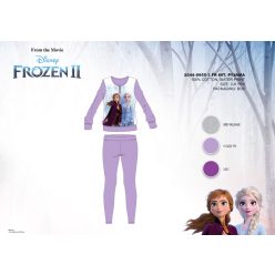   Winterse katoenen interlock kinderpyjama - Disney Frozen - lichtpaars - 98