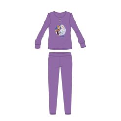   Disney Frozen winterkatoenen kinderpyjama - interlock pyjama - donkerpaars - 128