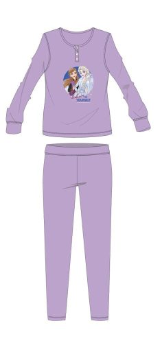 Disney Frozen winterkatoenen kinderpyjama - interlock pyjama - lichtpaars - 110