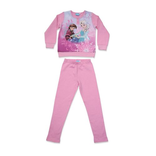 Winter flannel kinderpyjama - Frozen - lichtroze - 140