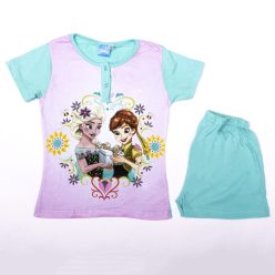 Korte mouw katoenen kinderpyjama - Frozen - groen - 110