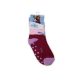 Antislip kinderbeenwarmers - Frozen - volledig pluche - Elsa patroon - bordeaux-lila - 27-30