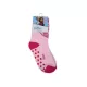 Antislip kinderbeenwarmers - Frozen - volledig pluche - hartjes patroon - lichtroze - 31-34