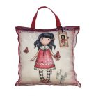 Gorjuss kussen, sierkussen - 40x40 cm - beige-rood