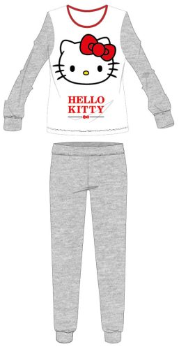 Hello Kitty dames dunne katoenen pyjama - jersey pyjama - lichtgrijs - S