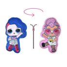 Omkeerbare LOL Surprise Doll speelkussen voor meisjes - twee-in-één kussen - lichtroze-koningsblauw