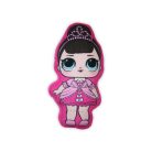 Omkeerbare LOL Surprise Doll speelkussen voor meisjes - twee-in-één kussen - roze-donkergrijs