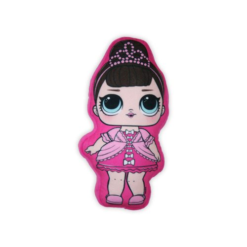 Omkeerbare LOL Surprise Doll speelkussen voor meisjes - twee-in-één kussen - roze-donkergrijs