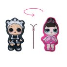 Omkeerbare LOL Surprise Doll speelkussen voor meisjes - twee-in-één kussen - roze-donkergrijs