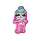 Omkeerbare LOL Surprise Doll speelkussen voor meisjes - twee-in-één kussen - lichtpaars-roze