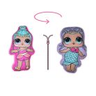 Omkeerbare LOL Surprise Doll speelkussen voor meisjes - twee-in-één kussen - lichtpaars-roze