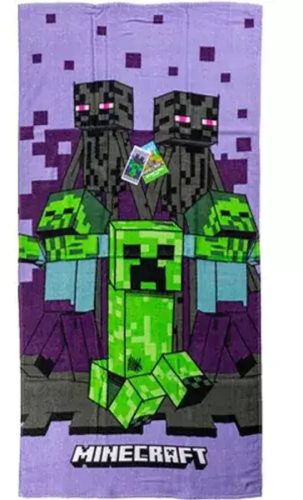 Minecraft 100% katoenen strandhanddoek 70x140cm