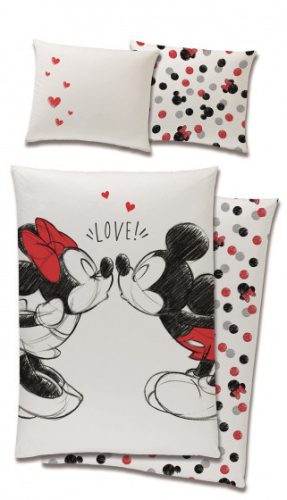 MICKEY MOUSE love bedding set 100% cotton 140x200 + 65x65