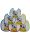 Mickey Mouse baby slabbetjes 6 stuks/pak - katoenen slabbetje - lichtblauw-middelblauw-donkerblauw-geel-rood-groen