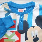 Lange dunne katoenen kinderpyjama - Mickey Mouse - Jersey - middelblauw - 116