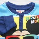 Lange dunne katoenen kinderpyjama - Mickey Mouse - Zomer met opdruk - Jersey - donkerblauw - 110