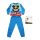 Lange dunne katoenen kinderpyjama - Mickey Mouse - Zomer met opdruk - Jersey - middelblauw - 110