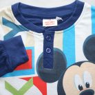 Lange dunne katoenen kinderpyjama - Mickey Mouse - Met opdruk - Jersey - donkerblauw - 98