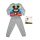 Lange dunne katoenen kinderpyjama - Mickey Mouse - Jersey - grijs - 116
