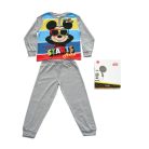 Lange dunne katoenen kinderpyjama - Mickey Mouse - Jersey - grijs - 122