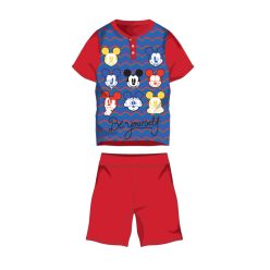   Zomerse korte mouwen kinder katoenen pyjama - Disney Mickey Mouse - Wees jezelf opdruk - rood - 98