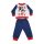 Lange dunne katoenen baby pyjama - Mickey Mouse - One fly guy print - Jersey - donkerblauw-rood - 92