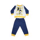 Lange dunne katoenen baby pyjama - Mickey Mouse - One fly guy print - Jersey - donkerblauw-geel - 98