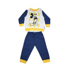   Lange dunne katoenen baby pyjama - Mickey Mouse - One fly guy print - Jersey - donkerblauw-geel - 98