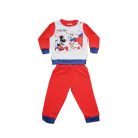 Lange dunne katoenen baby pyjama - Mickey Mouse - Jersey - rood - 92