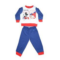   Lange dunne katoenen baby pyjama - Mickey Mouse - Jersey - donkerblauw - 98