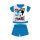 Zomerse korte mouwen katoenen baby pyjama - Disney Mickey Mouse - middelblauw - 92