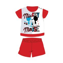   Zomerse korte mouwen katoenen baby pyjama - Disney Mickey Mouse - rood - 92