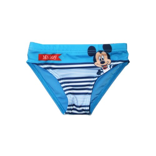 Babybadpak voor kleine jongens - Mickey Mouse - gestreept - middenblauw - 80